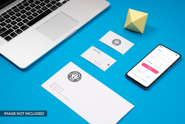 Blue Branding Mockup