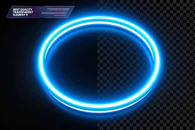 Blue Glowing Light Background com Hexagon Grid Techno em fundo transparente