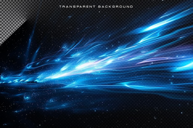 blue Speed Light Burst On A Transparent Background