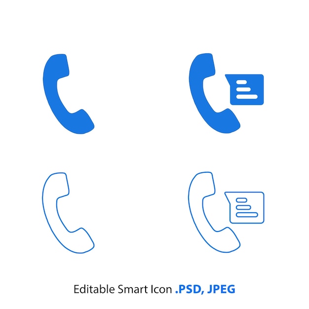 Bluecolorphonemessageicon-Satz