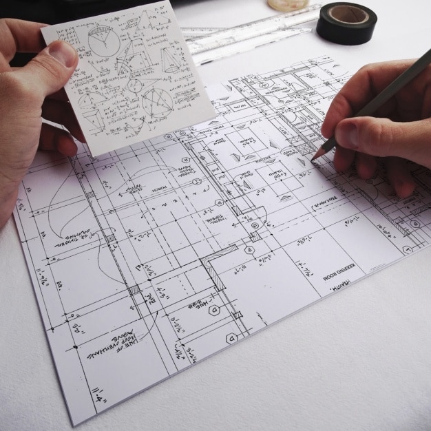 Blueprint présentation réaliste
