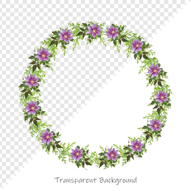 Blume mit durchsichtigem Hintergrund