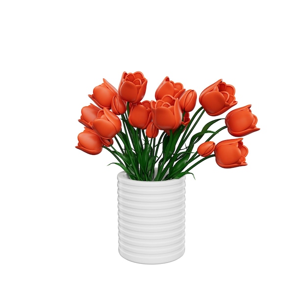 Blumen 3D-Illustration