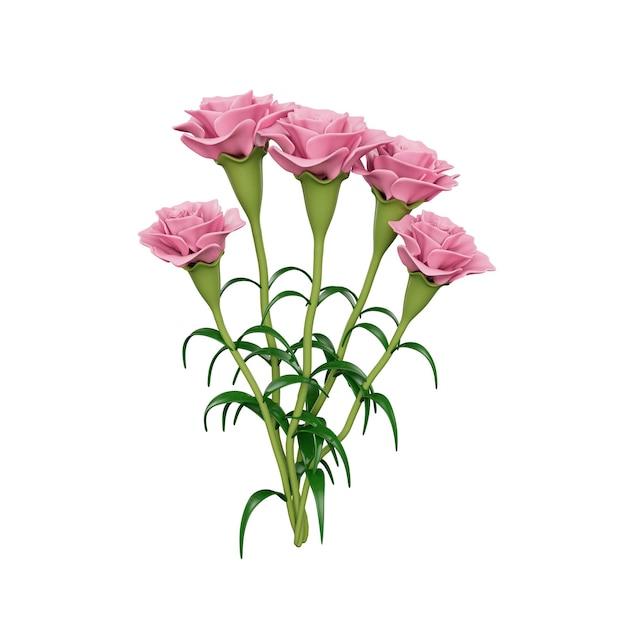 PSD blumen 3d-illustration