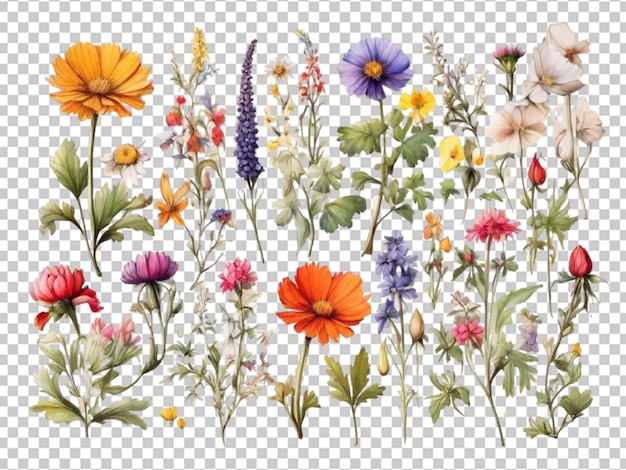 Blumen mit buntem muster png