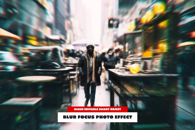 PSD blur focus photo effect
