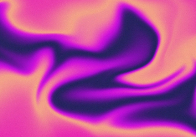 Blur retro rosa lila flüssig wellenförmiger Marmor-Gradient-Hintergrund mit verflüssigem Lärm, körnige Textur