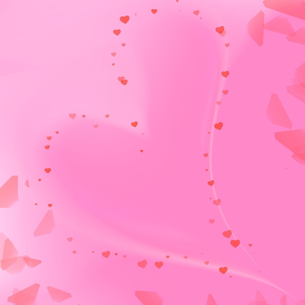Blurred Valentine S Day Pink Hearts Hintergrund