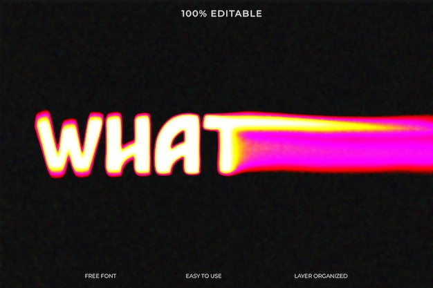 Blurry Ghost Horror Glow Text-Effekte
