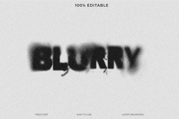 Blurry Ghost Horror Glow Text-Effekte
