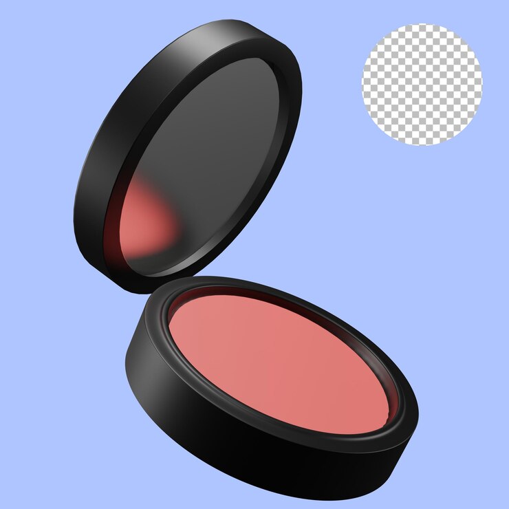 Blush oncheek blush compacto con espejo 3d