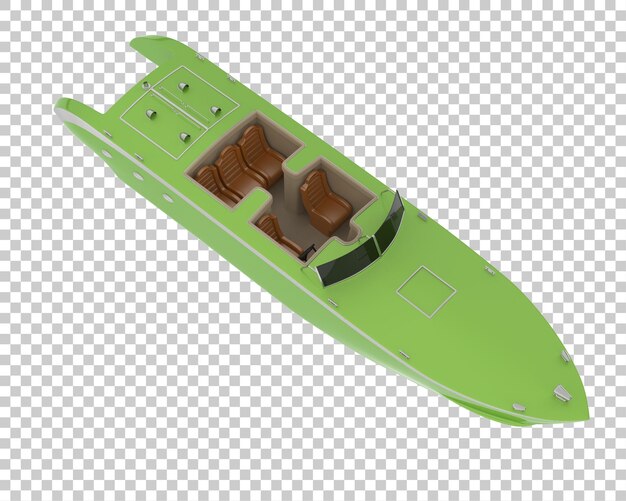 Boa de velocidad en la ilustración de renderizado 3d de fondo transparente