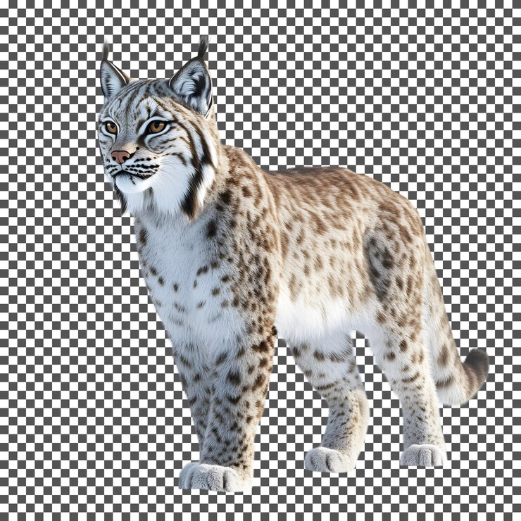 PSD bobcat en una representación 3d realista