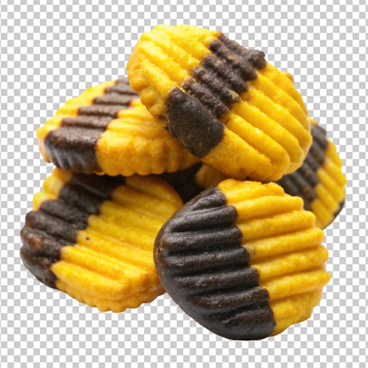 PSD bocadillo amarillo y negro sobre un fondo transparente