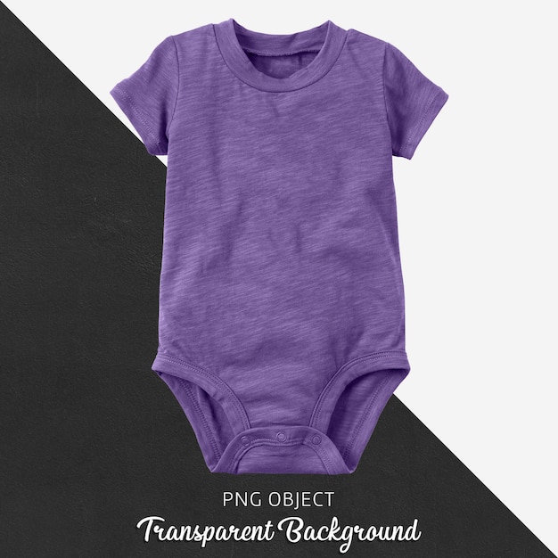 Body violet transparent pour bébé ou enfants