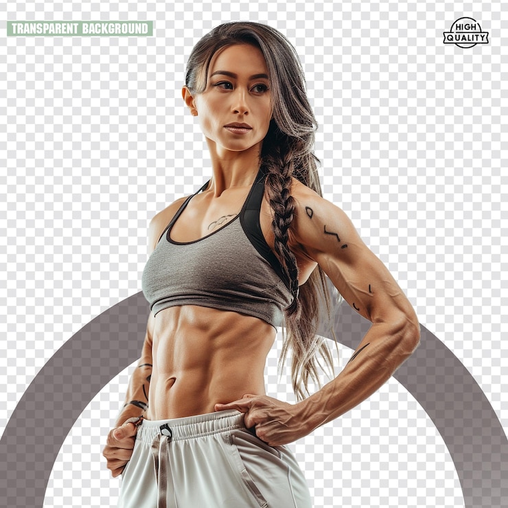 PSD bodybuilder png com corda e exercício e ginásio fundo transparente