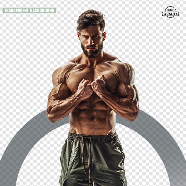 Bodybuilder Png mit Seil und Übung und Fitnessstudio Transparenter Hintergrund