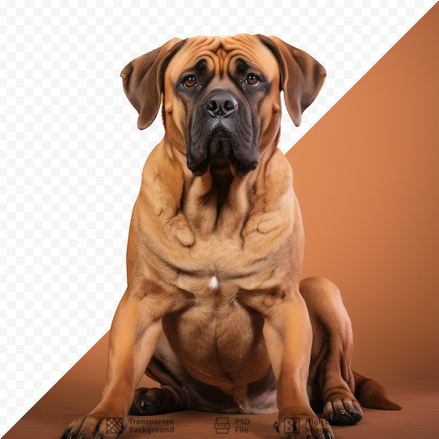 Boerboel sur fond transparent