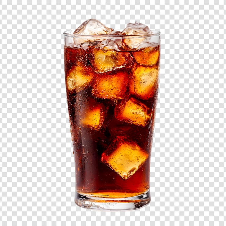 PSD boisson rafraîchissante au glace en verre