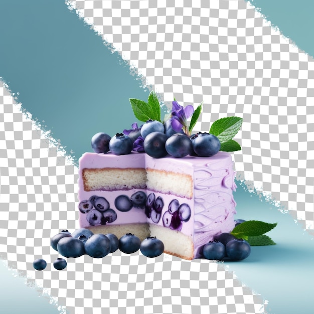 PSD une boîte de bleuets avec une image d'une boîte violette avec les mots bleuets dessus