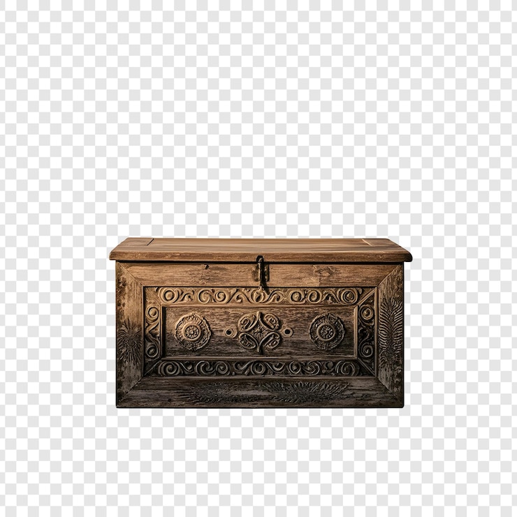 PSD une boîte en bois avec le mot " nazar " dessus