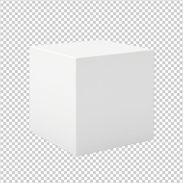 PSD une boîte en carton blanche png