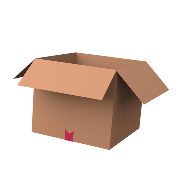 Boîte en carton ouverte