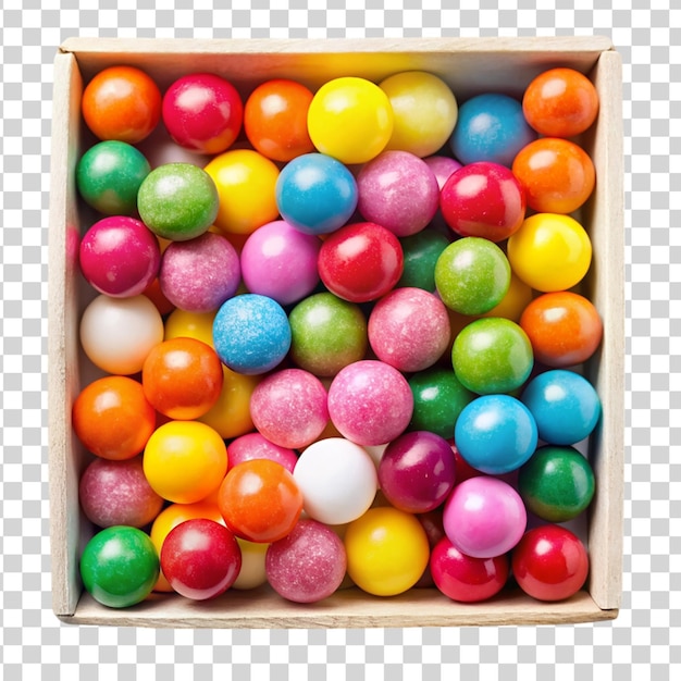 Boîte De Chewing-gum Aromatisé Assortiment Transparent