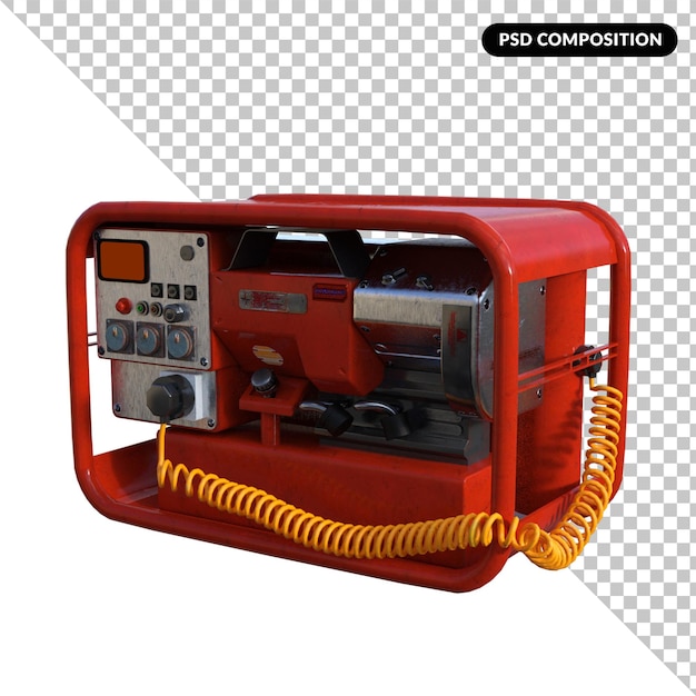 PSD boîte de contrôle rendu 3d isolé