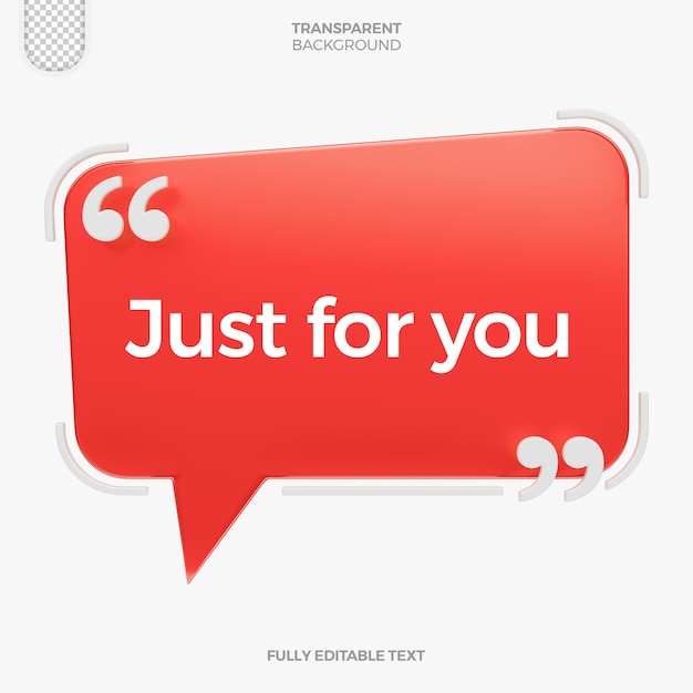 Boîte de dialogue rendu en 3D pour la composition avec des textes modifiables