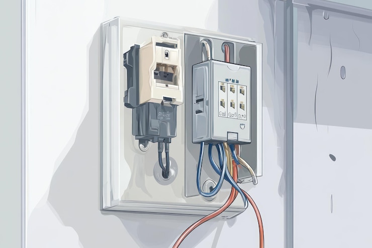 PSD boîte électrique avec connecteurs de fils et relais