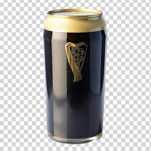 PSD une boîte de guinness sur fond transparent