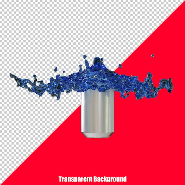 Boîte En Métal Illustration D'un Récipient Réaliste 3d Pour Soda Ou Boisson énergisante Limonade Ou Bière