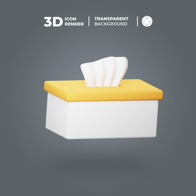 PSD boîte à mouchoirs 3d icon