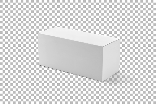 Une boîte rectangulaire blanche simple idéale pour l'emballage ou le stockage