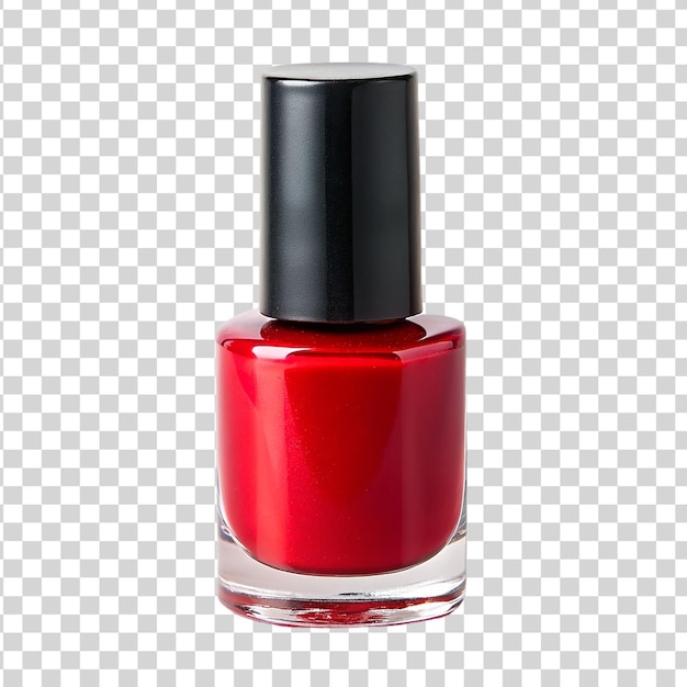 Boîte De Vernis à Ongles Rouge Isolé Sur Fond Transparent