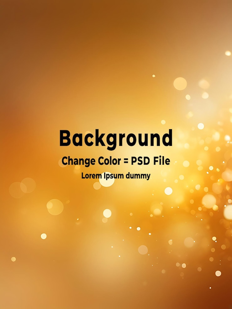 PSD el bokeh del amanecer de psd es un fondo de color naranja abstracto