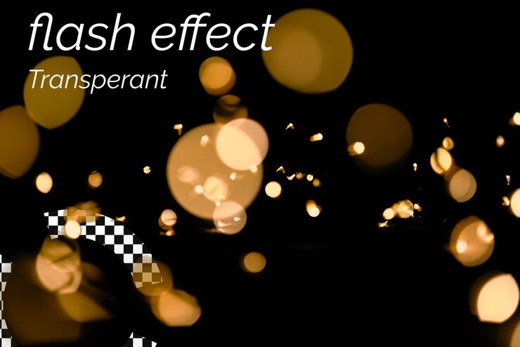PSD bokeh realistico isolato sfondo trasparente psd