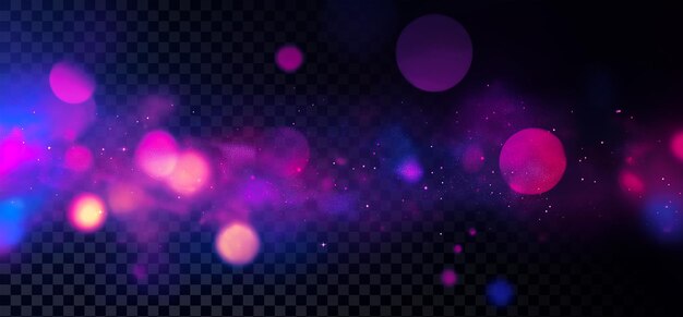 Le bokeh violet lumineux