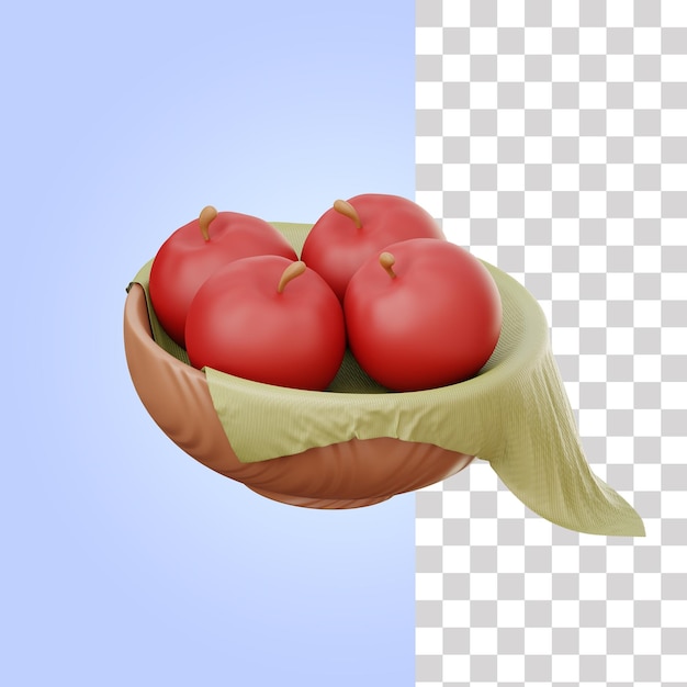 Bol De Fruits Illustration 3d