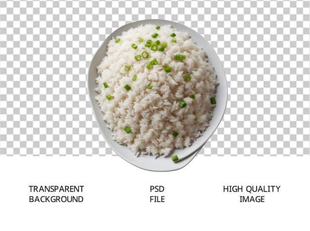 PSD bol de riz basmati à la vapeur psd