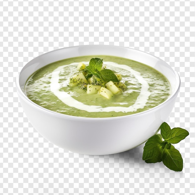 PSD un bol de soupe à la crème au brocoli