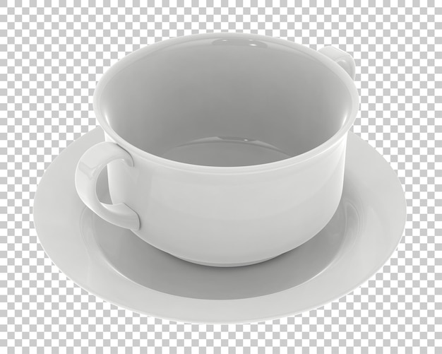 Bol à Soupe Sur Fond Transparent Illustration De Rendu 3d