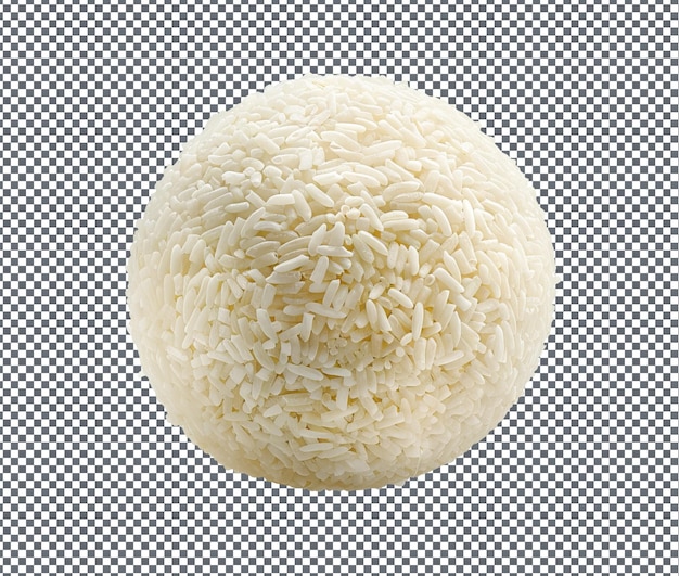 Bola de arroz dulce aislada sobre un fondo transparente