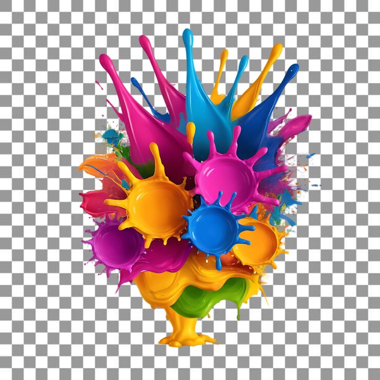 PSD una bola de colores de crayola de colores está en un círculo