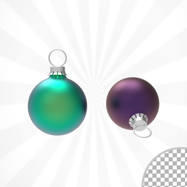 bola de feliz Natal com um arco isolado em fundo transparente