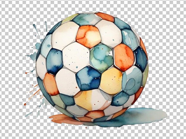 PSD bola de futebol com padrão de círculo