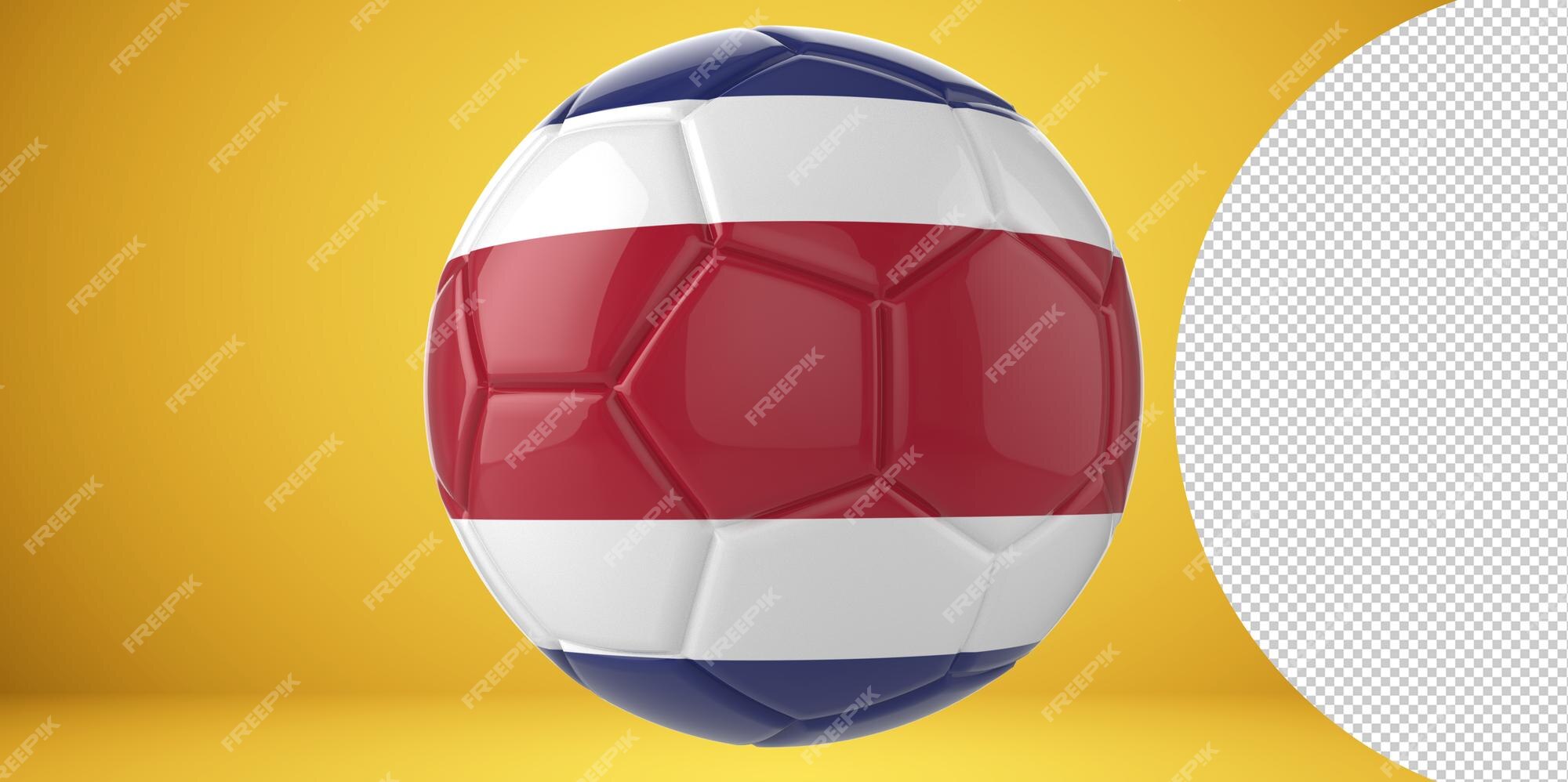 Bola De Visão Superior Com Espanha Vs. Partida De Bandeiras Da Costa Rica  No Campo De Futebol Verde Ilustração Stock - Ilustração de bandeira, grupo:  214320123