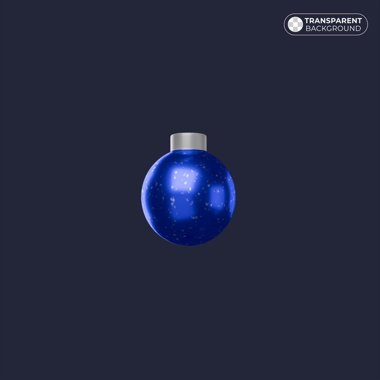 PSD bola de natal azul