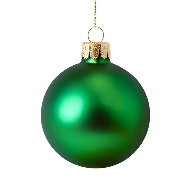 Bola de natal verde isolada